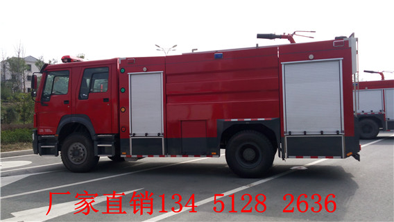 重汽豪沃8噸水罐消防車（國五）
