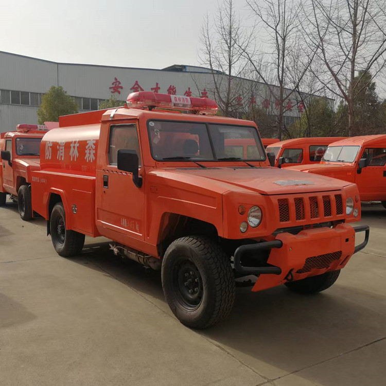勇士雙排座四驅森林消防供水車